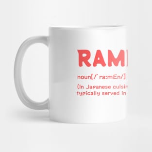 Ramen Definition Mug